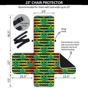 Rasta Striped Pattern Print Armchair Protector