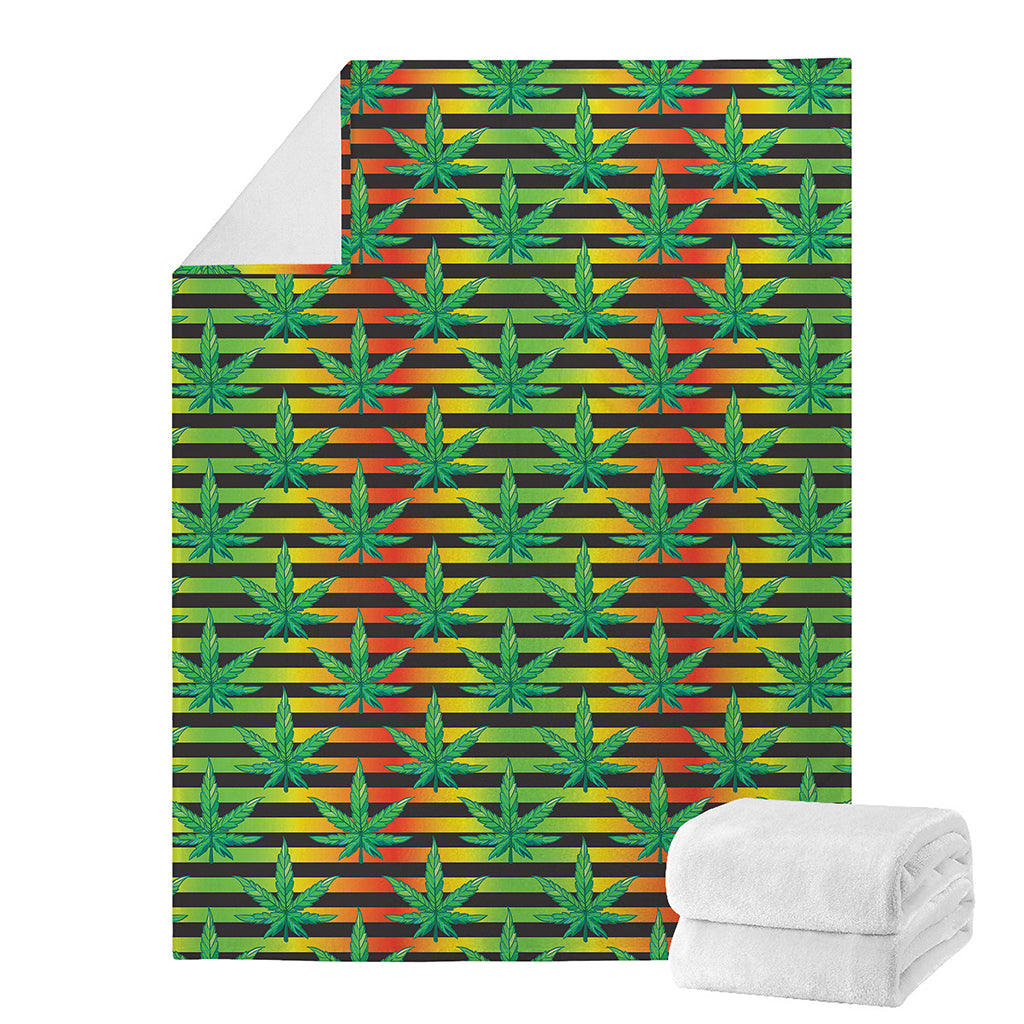 Rasta Striped Pattern Print Blanket
