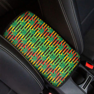 Rasta Striped Pattern Print Car Center Console Cover