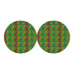 Rasta Striped Pattern Print Car Coasters