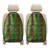 Rasta Striped Pattern Print Car Seat Organizers