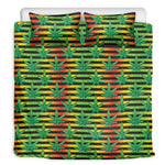 Rasta Striped Pattern Print Duvet Cover Bedding Set