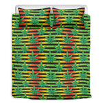 Rasta Striped Pattern Print Duvet Cover Bedding Set