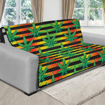 Rasta Striped Pattern Print Futon Protector