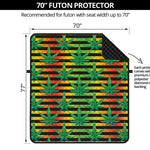 Rasta Striped Pattern Print Futon Protector