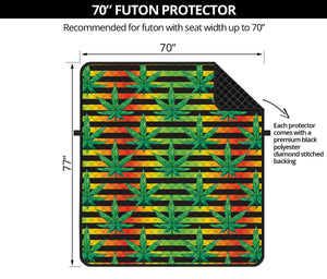 Rasta Striped Pattern Print Futon Protector