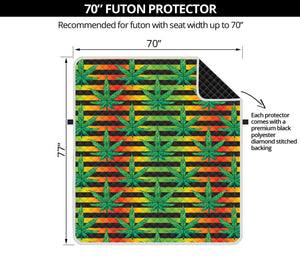 Rasta Striped Pattern Print Futon Protector