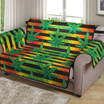 Rasta Striped Pattern Print Loveseat Protector