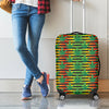 Rasta Striped Pattern Print Luggage Cover