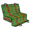 Rasta Striped Pattern Print Pet Car Back Seat Cover