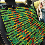 Rasta Striped Pattern Print Pet Car Back Seat Cover