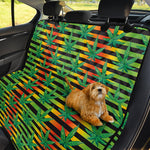 Rasta Striped Pattern Print Pet Car Back Seat Cover