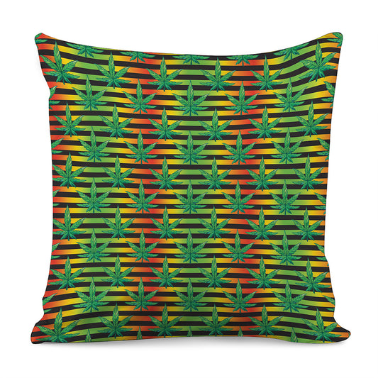 Rasta Striped Pattern Print Pillow Cover