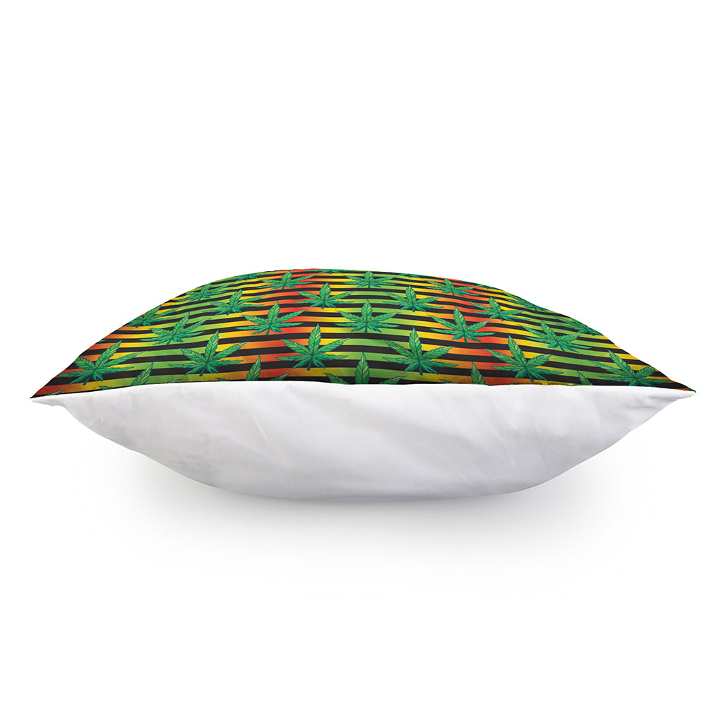 Rasta Striped Pattern Print Pillow Cover