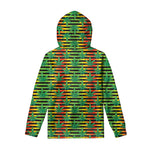 Rasta Striped Pattern Print Pullover Hoodie