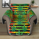 Rasta Striped Pattern Print Recliner Protector