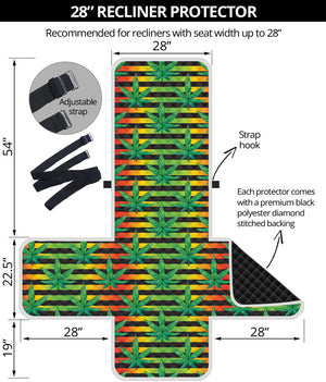 Rasta Striped Pattern Print Recliner Protector