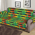 Rasta Striped Pattern Print Sofa Protector