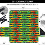 Rasta Striped Pattern Print Sofa Protector