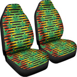 Rasta Striped Pattern Print Universal Fit Car Seat Covers