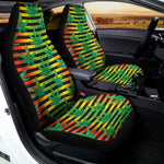 Rasta Striped Pattern Print Universal Fit Car Seat Covers