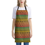 Rasta Tribal Pattern Print Apron