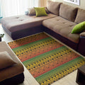 Rasta Tribal Pattern Print Floor Mat