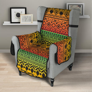 Rasta Tribal Pattern Print Armchair Protector