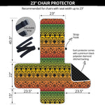 Rasta Tribal Pattern Print Armchair Protector