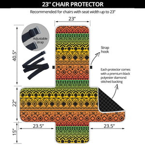 Rasta Tribal Pattern Print Armchair Protector