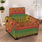 Rasta Tribal Pattern Print Armchair Slipcover