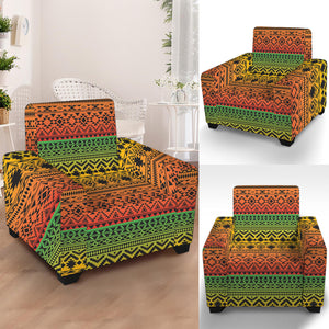 Rasta Tribal Pattern Print Armchair Slipcover