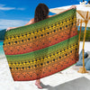 Rasta Tribal Pattern Print Beach Sarong Wrap