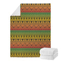 Rasta Tribal Pattern Print Blanket