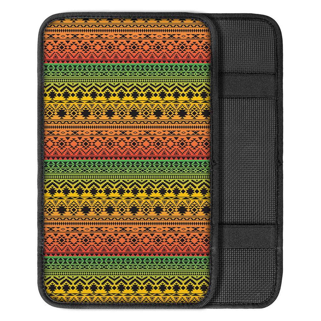 Rasta Tribal Pattern Print Car Center Console Cover