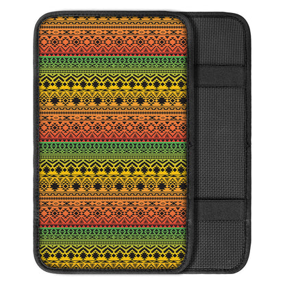 Rasta Tribal Pattern Print Car Center Console Cover