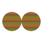 Rasta Tribal Pattern Print Car Coasters