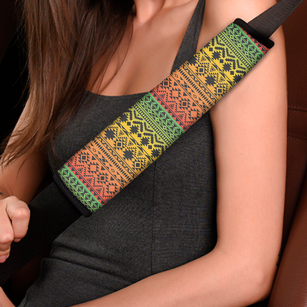 Rasta Tribal Pattern Print Car Seat Belt Covers