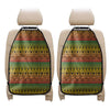 Rasta Tribal Pattern Print Car Seat Organizers