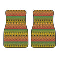 Rasta Tribal Pattern Print Front Car Floor Mats