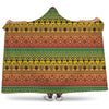 Rasta Tribal Pattern Print Hooded Blanket