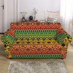 Rasta Tribal Pattern Print Loveseat Slipcover