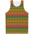Rasta Tribal Pattern Print Men's Tank Top