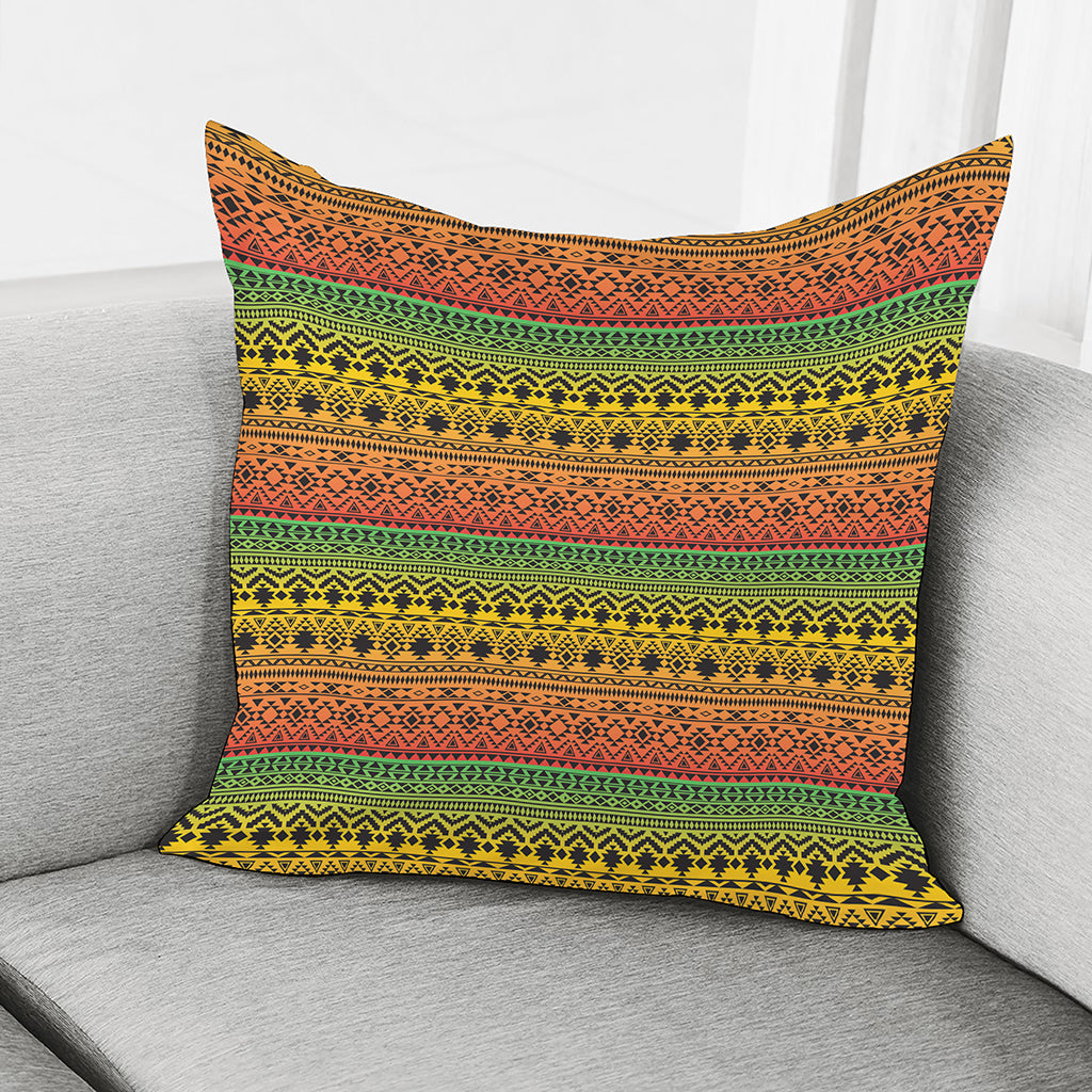 Rasta Tribal Pattern Print Pillow Cover