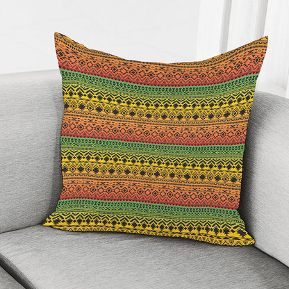 Rasta Tribal Pattern Print Pillow Cover