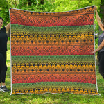 Rasta Tribal Pattern Print Quilt