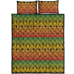 Rasta Tribal Pattern Print Quilt Bed Set