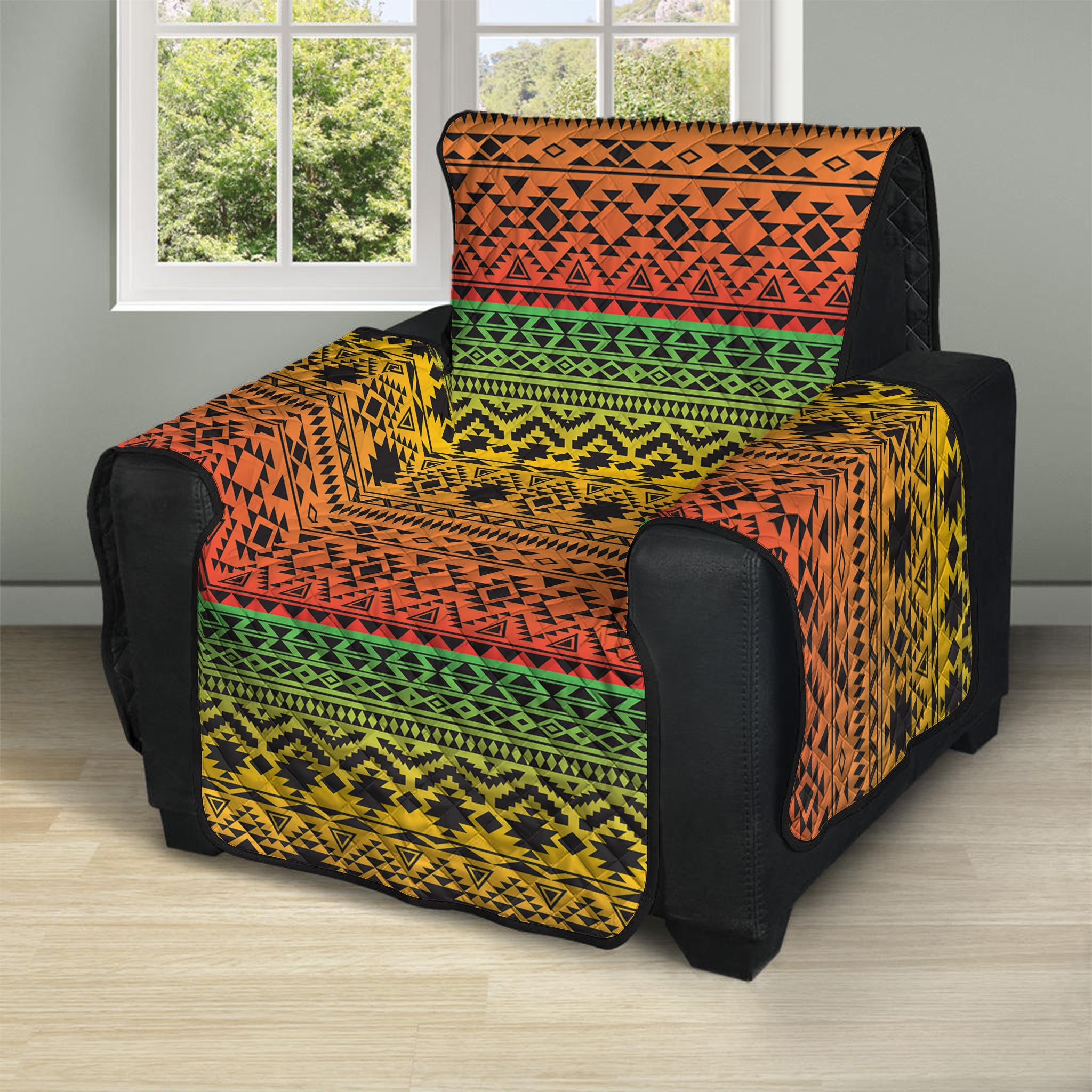 Rasta Tribal Pattern Print Recliner Protector