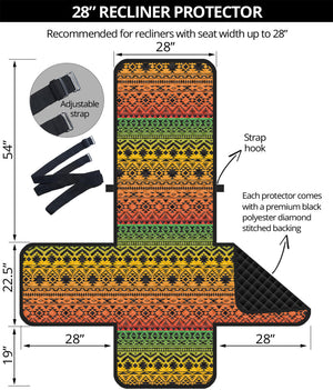 Rasta Tribal Pattern Print Recliner Protector