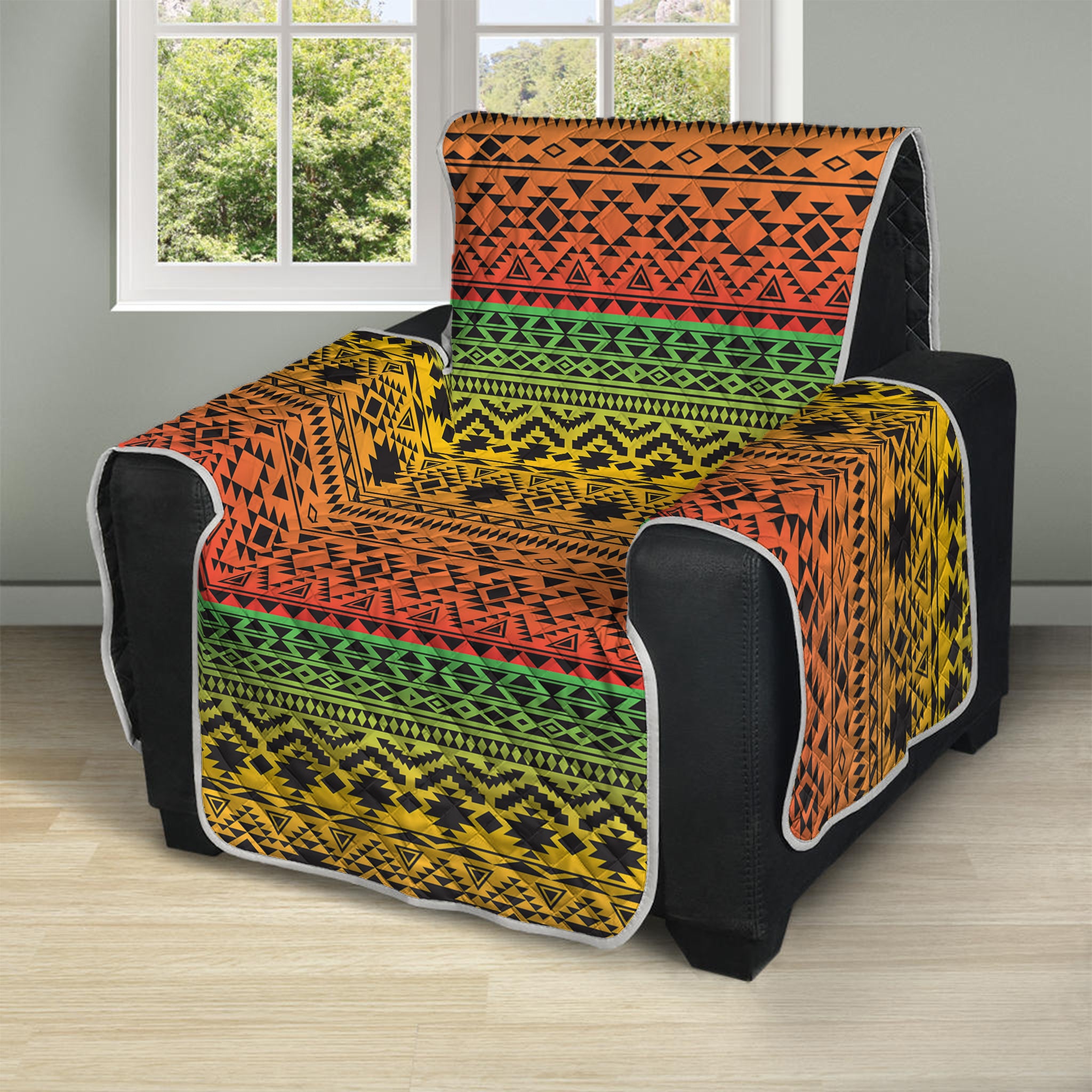 Rasta Tribal Pattern Print Recliner Protector